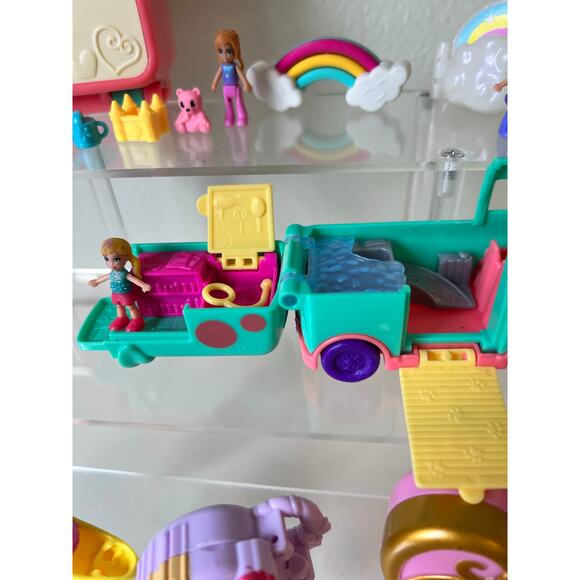 Collection of Shopkins and Polly Pocket Various Compact play-sets, 1 Vehicle - Picture 5 of 9